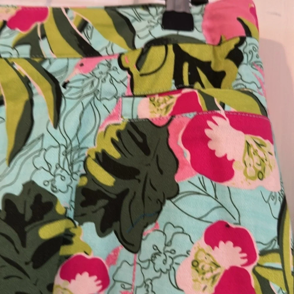 Women’s Allyson Whitmore Golf Flamingo Jungle Floral Tropical Skort Size 14